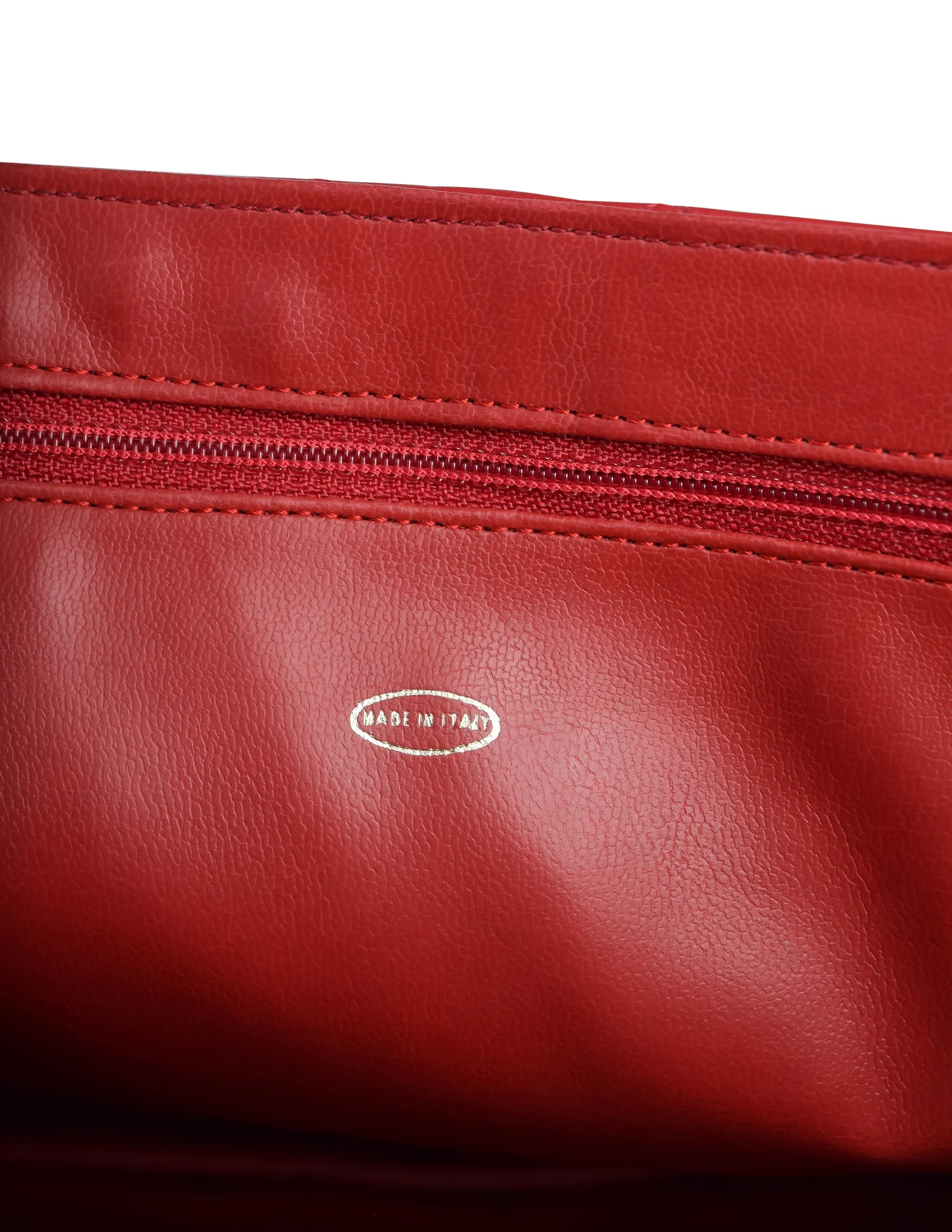 Chanel Vintage Oversized Red Matelasse Quilted Lambskin Leather CC Logo Jumbo Maxi Flap Bag
