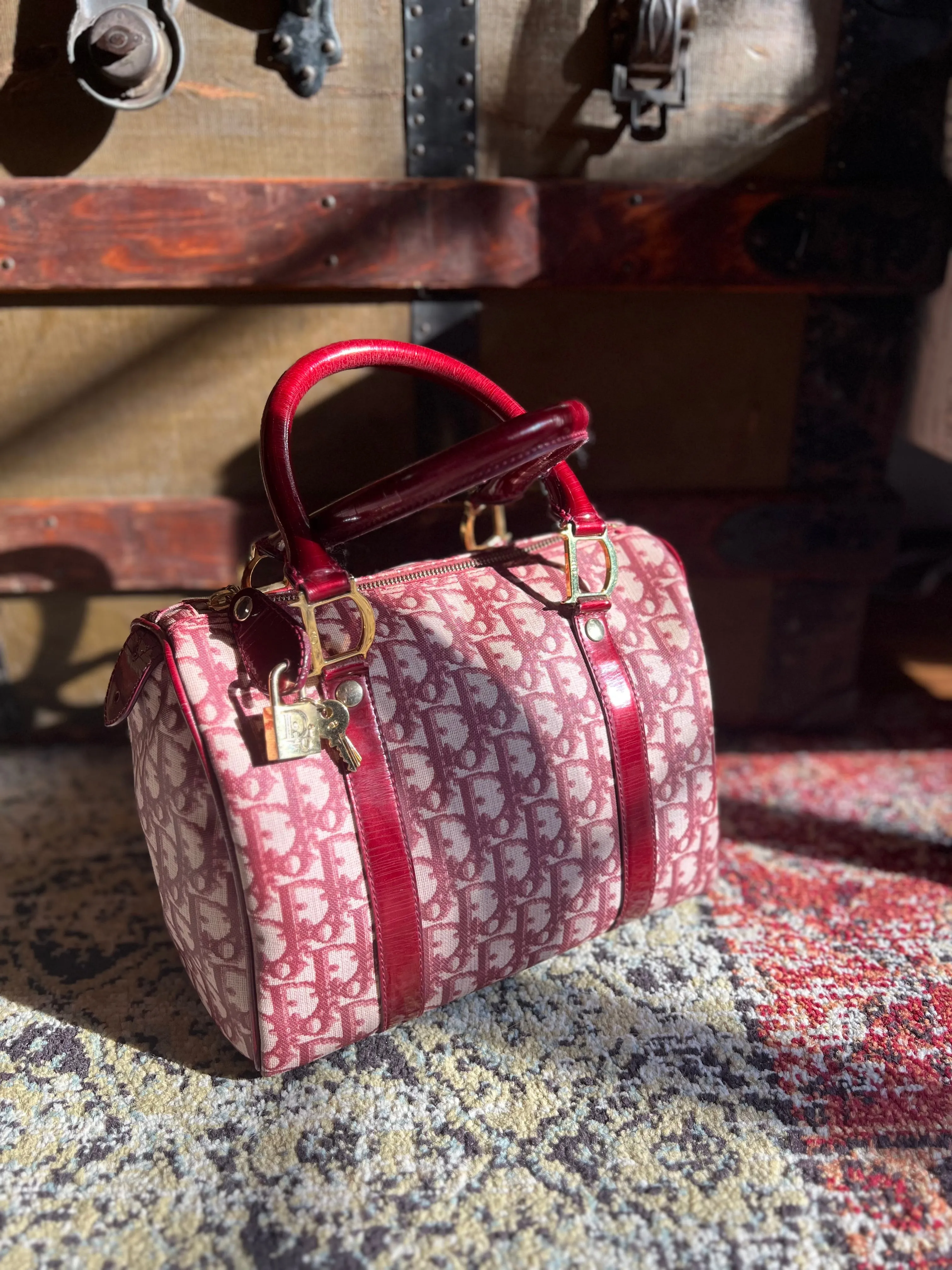 Christian Dior Boston Bag Bordeaux