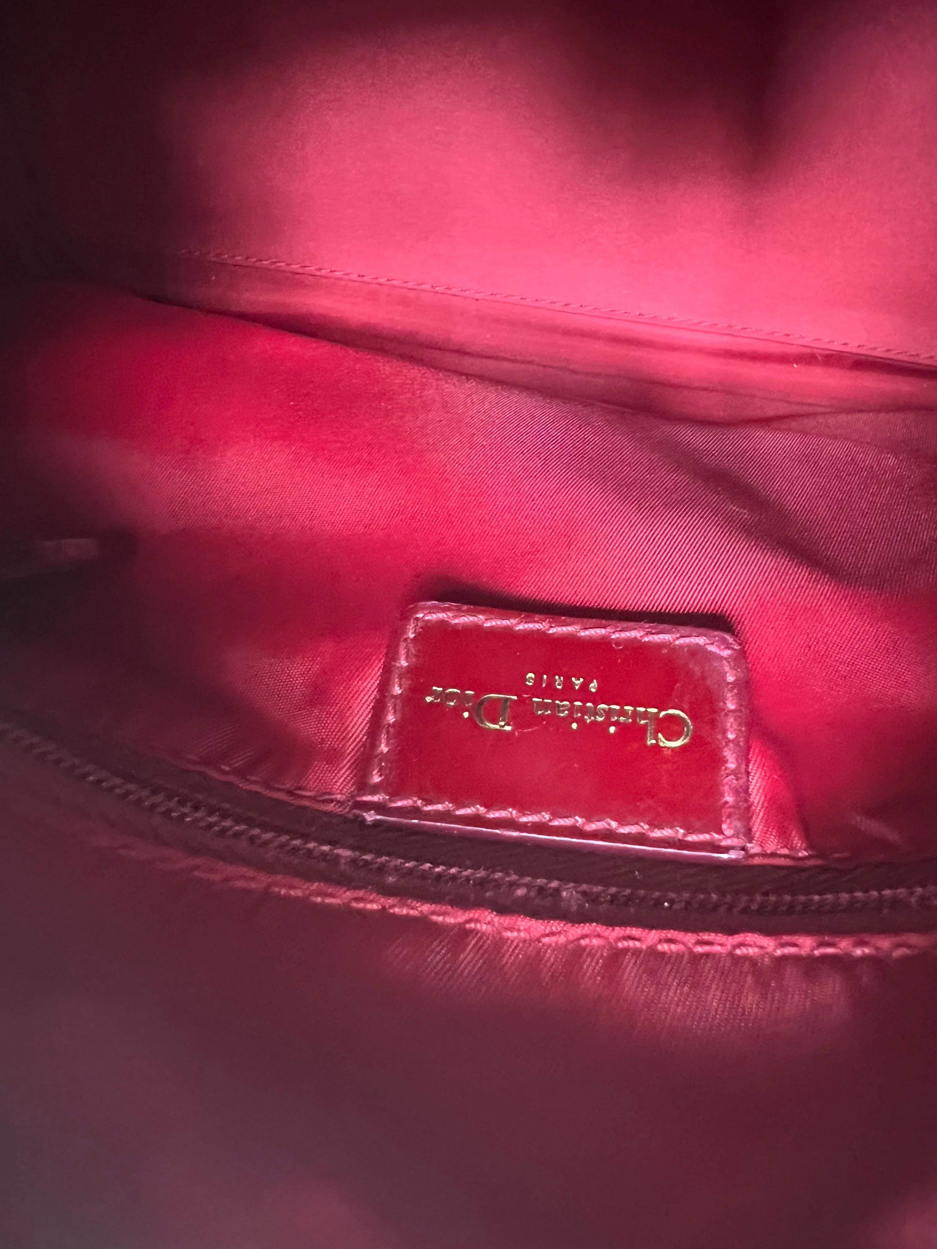 Christian Dior Boston Bag Bordeaux