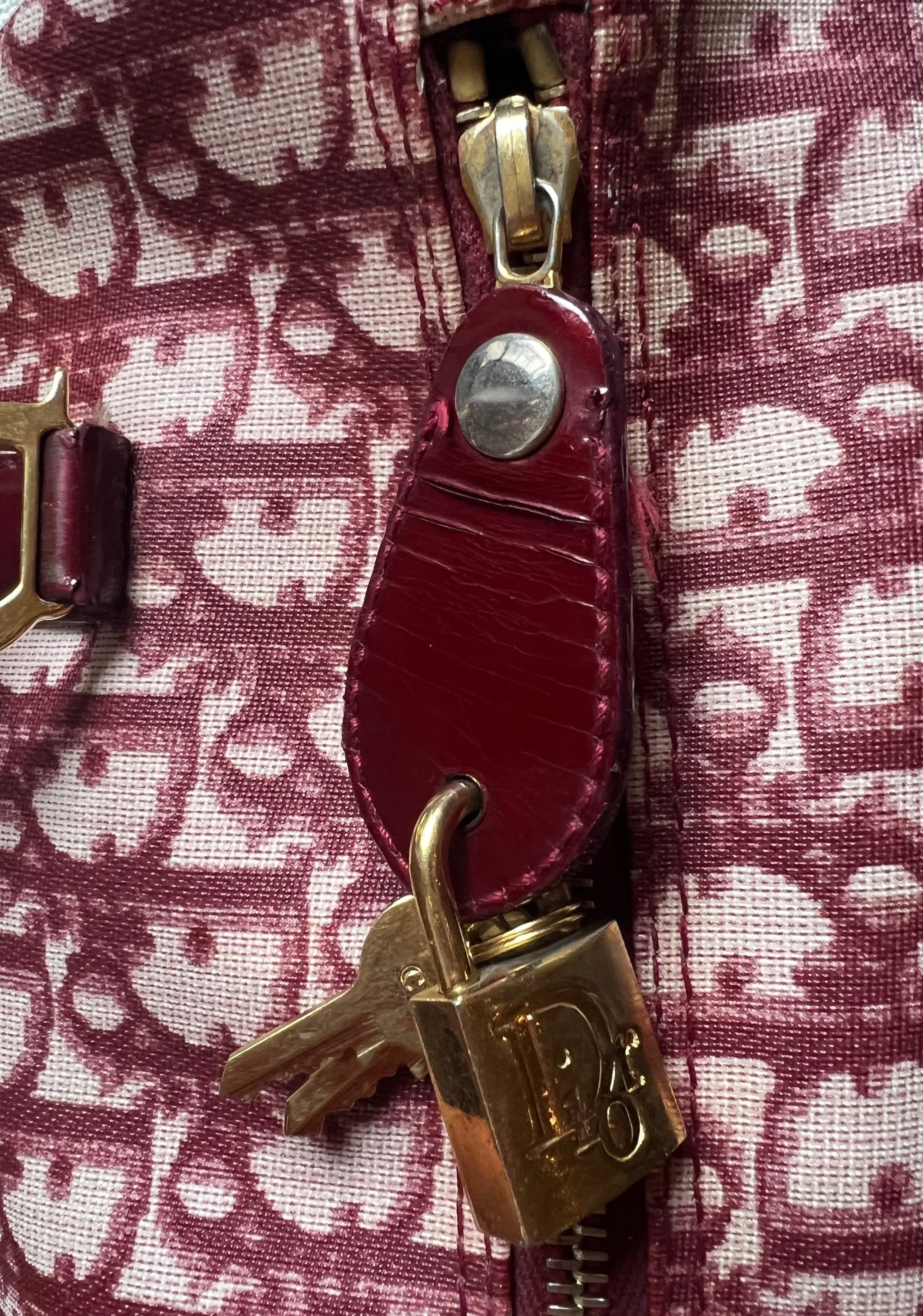 Christian Dior Boston Bag Bordeaux