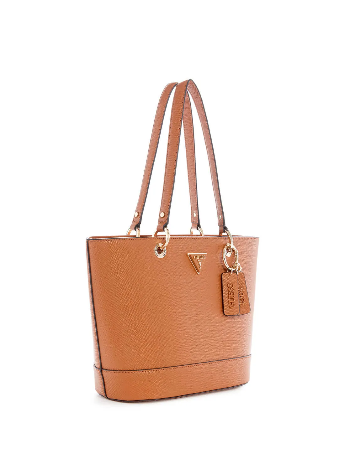Cognac Brown Noelle Small Elite Tote Bag