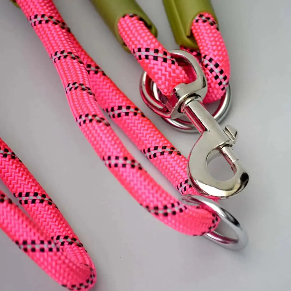 Crossbody Leine "Hands free" pink power