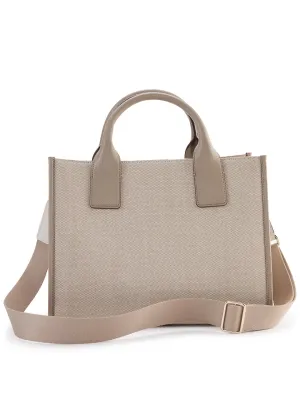 DKNY Women Off White Printed Handbag