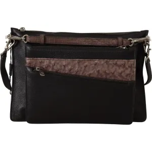 Dolce & Gabbana Elegant Black Leather Sling Shoulder Bag