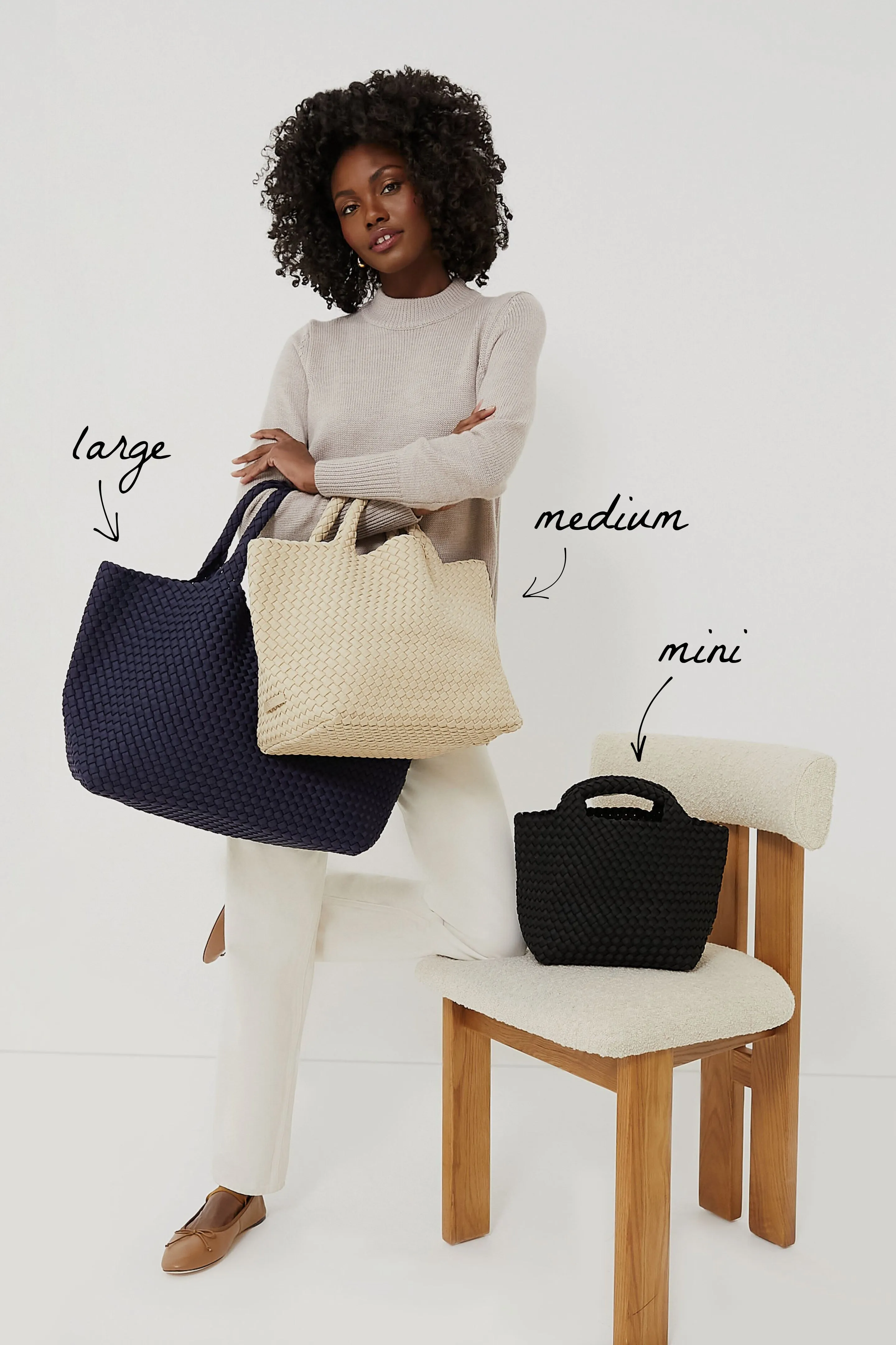 Ecru St Barths Medium Tote