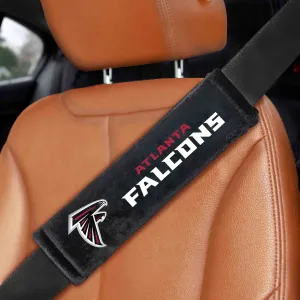 Fanmats Atlanta Falcons Embroidered Seatbelt Pad - 2 Pieces