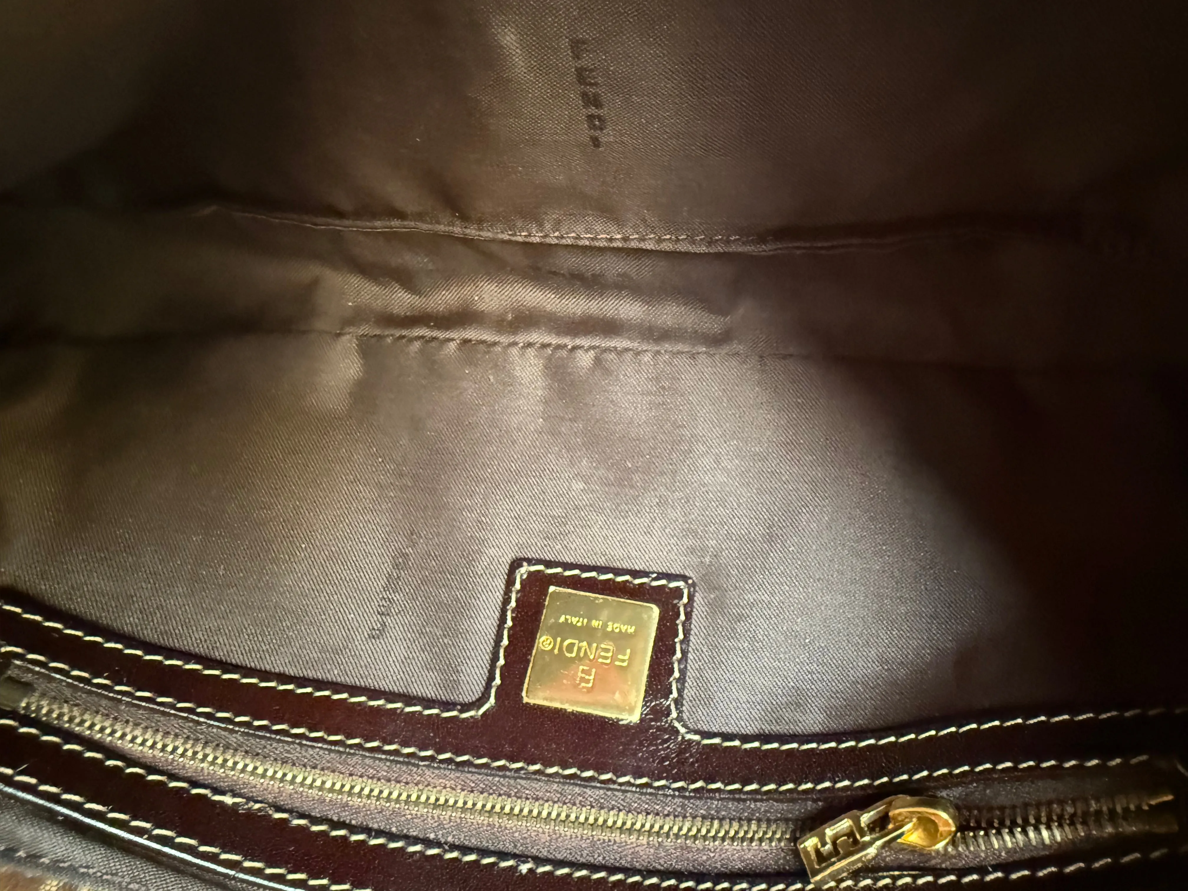 Fendi Baguette Patent Zucchino