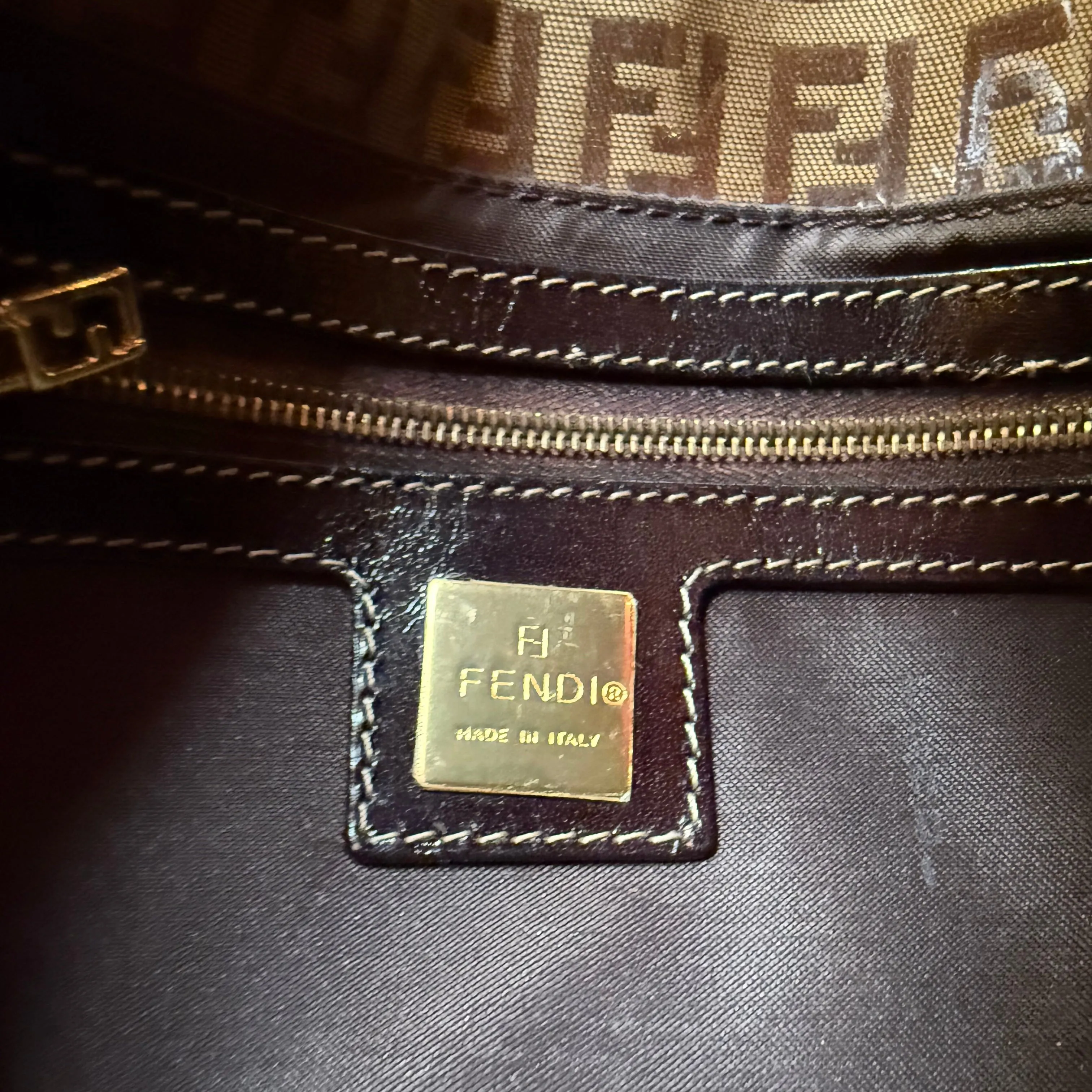 Fendi Baguette Patent Zucchino