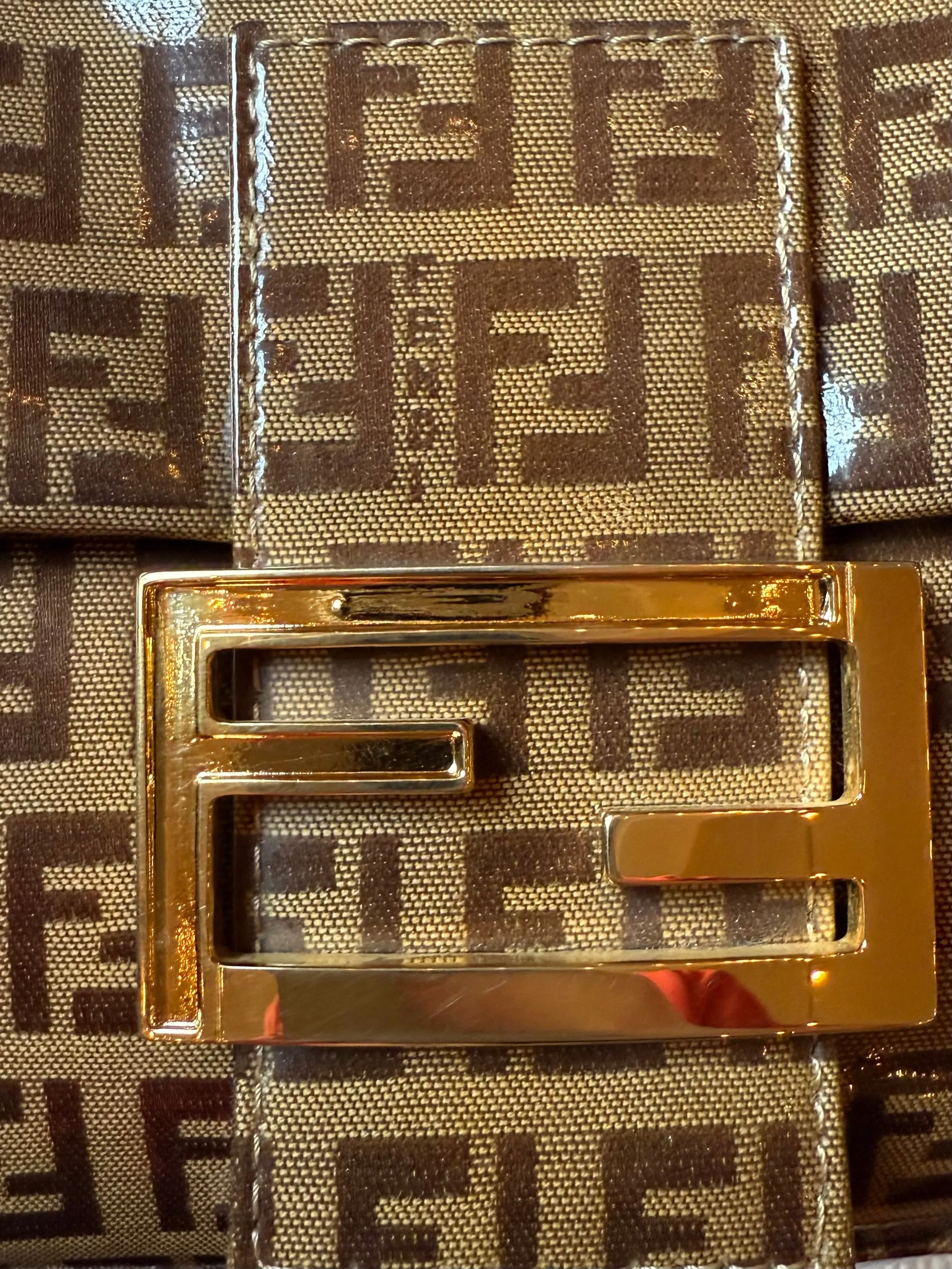 Fendi Baguette Patent Zucchino