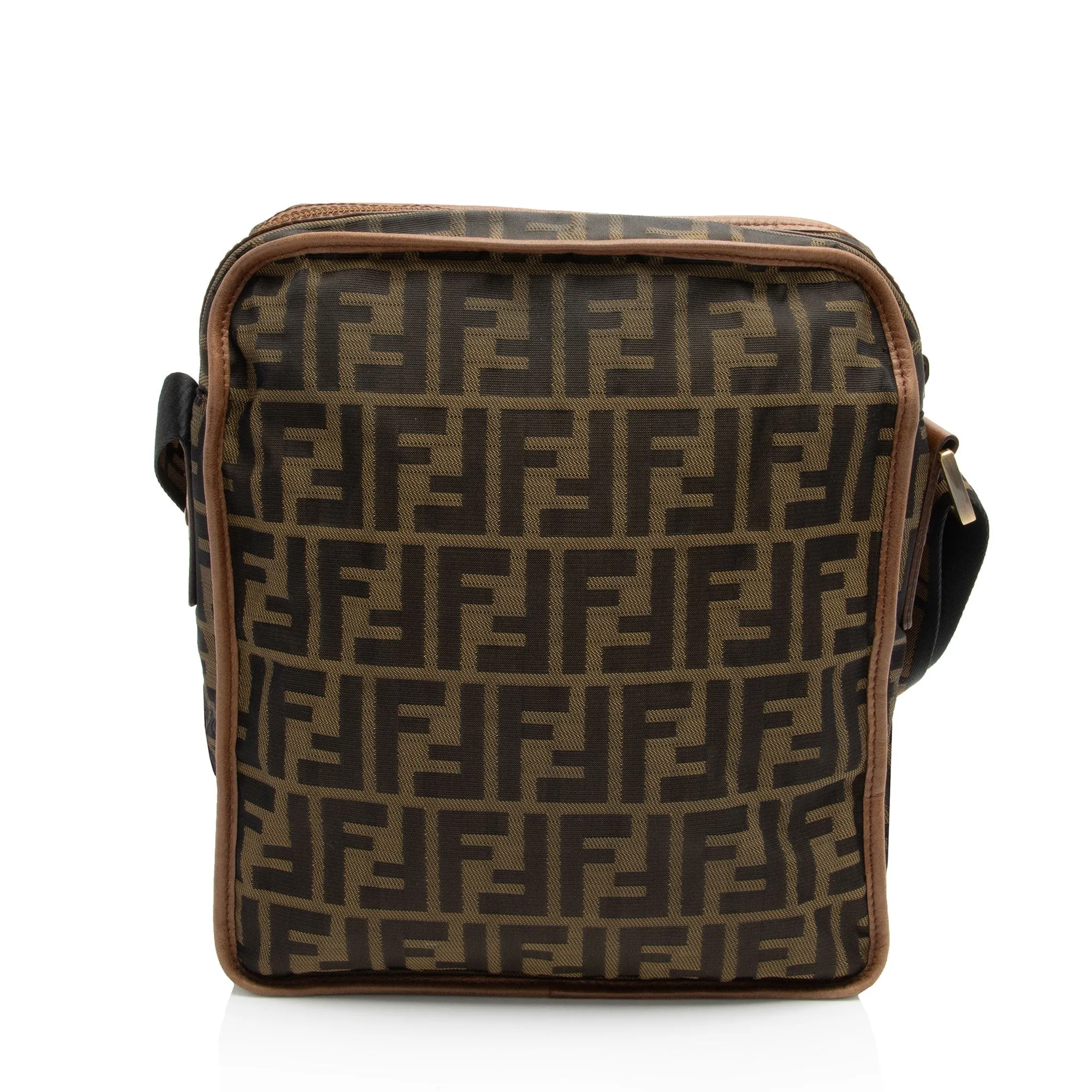 Fendi Zucca Canvas Zip Messenger (SHF-atYduB)