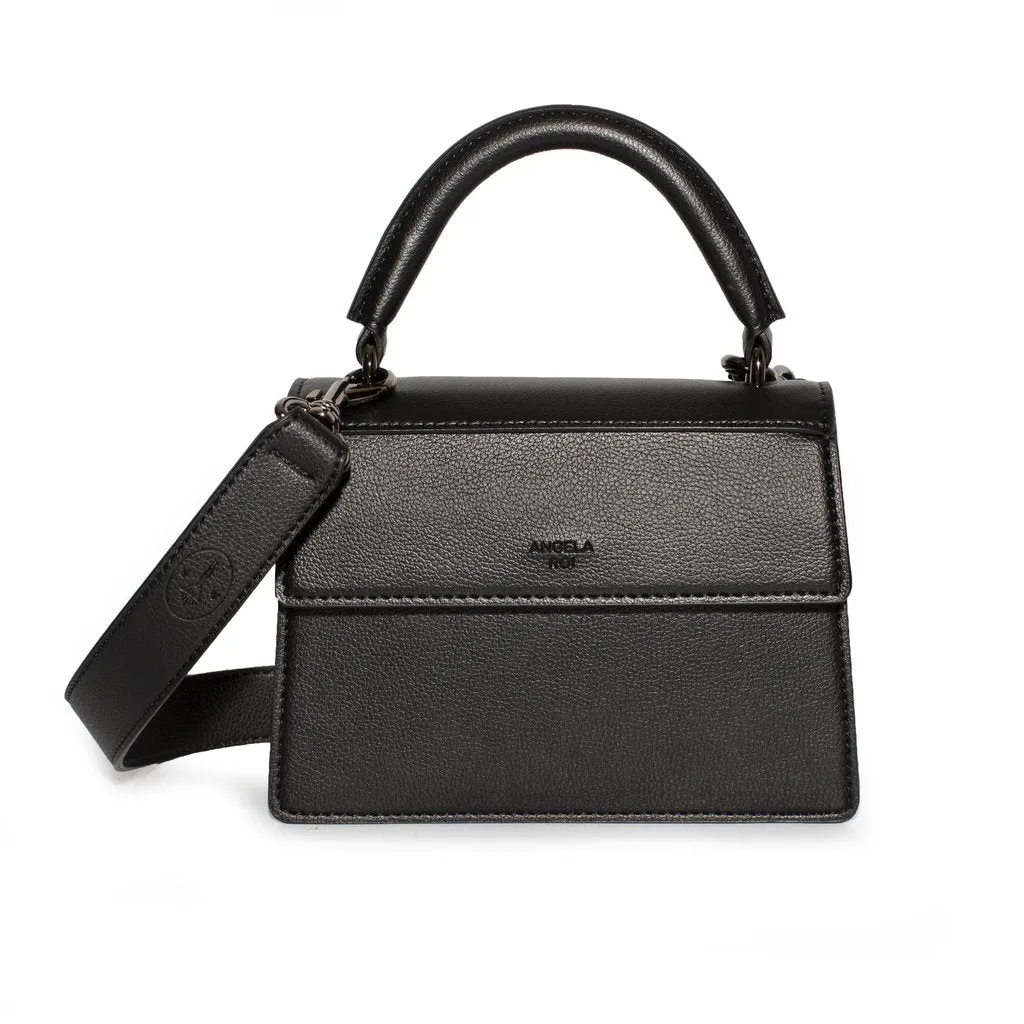 Hamilton Satchel Micro with Signet in Black