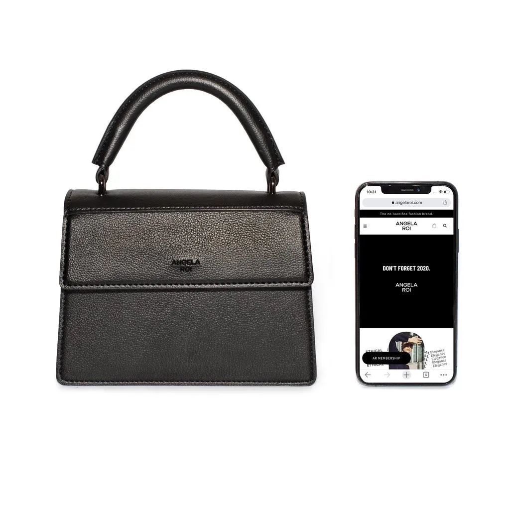 Hamilton Satchel Micro with Signet in Black