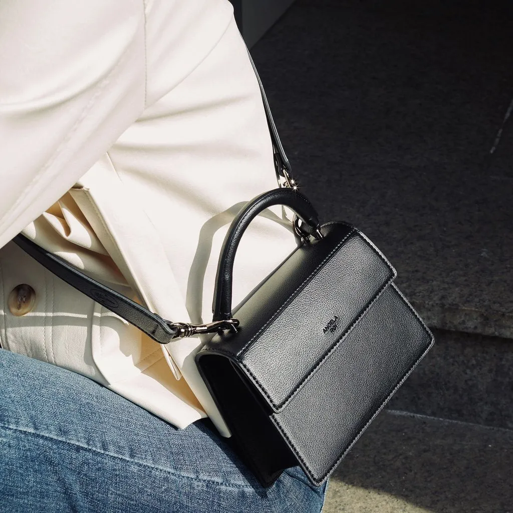 Hamilton Satchel Micro with Signet in Black