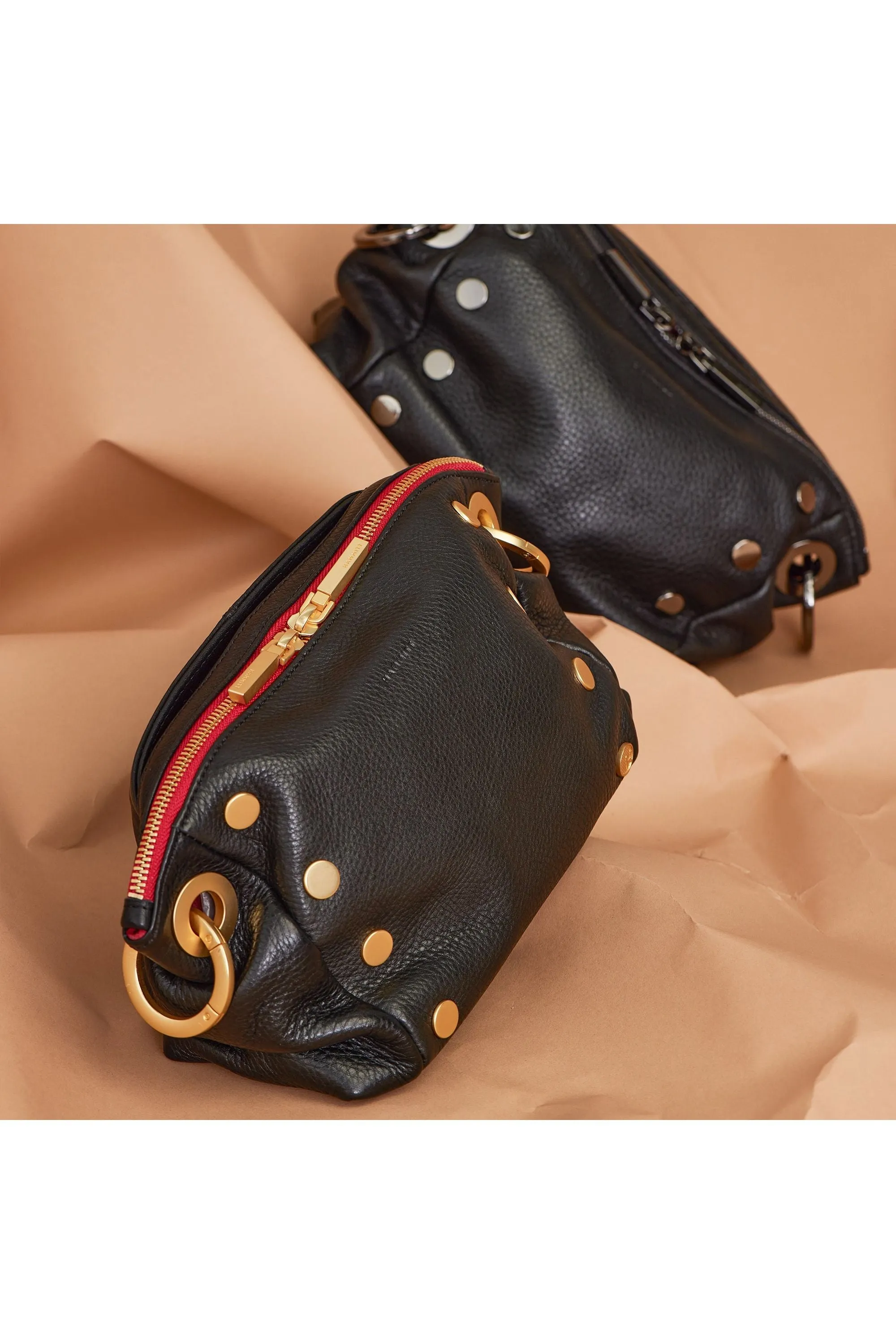 Hammitt Daniel Crossbody Clutch Small 17466 | Black/Gunmetal