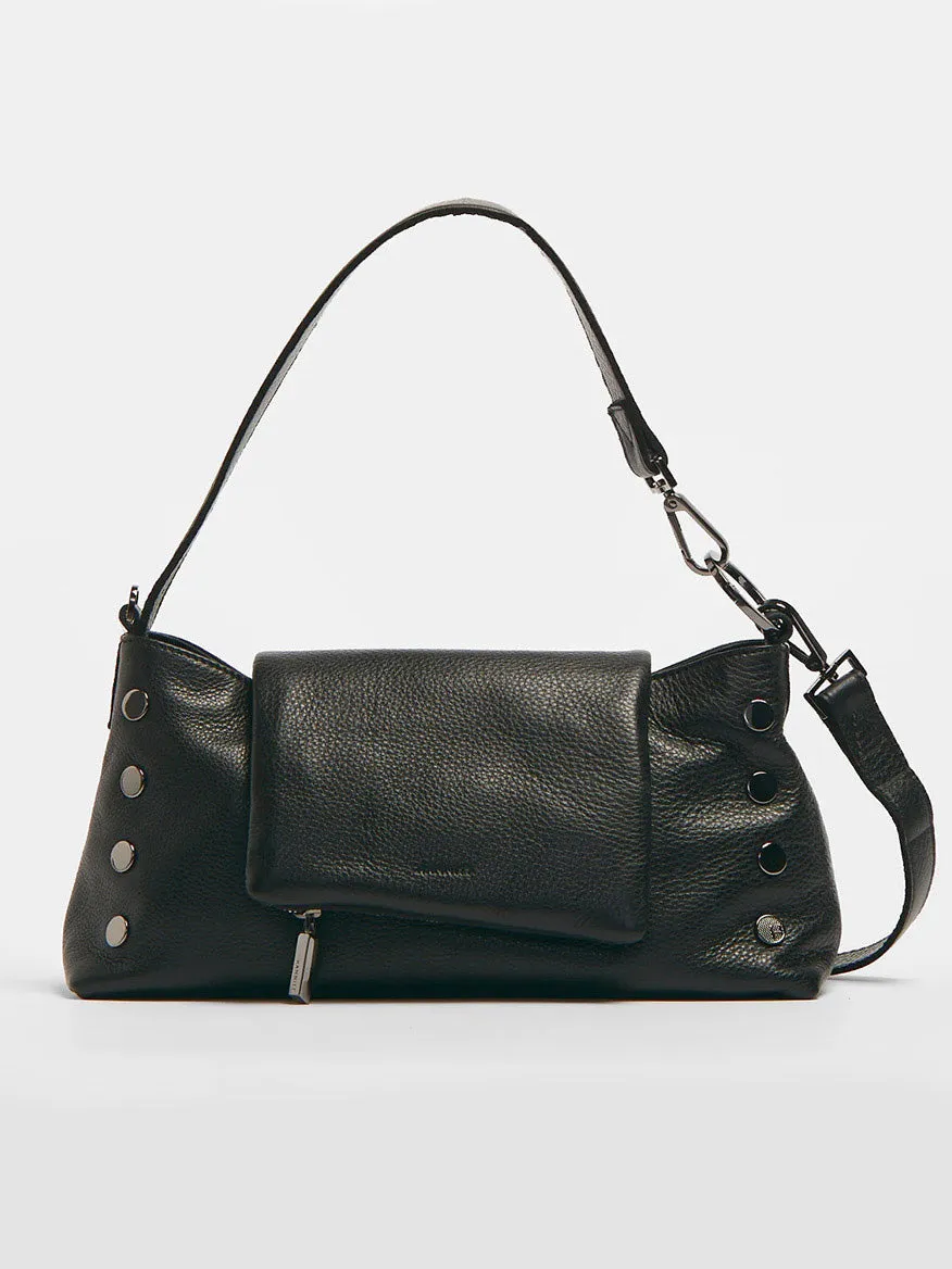 Hammitt Los Angeles VIP Satchel in Black/Gunmetal