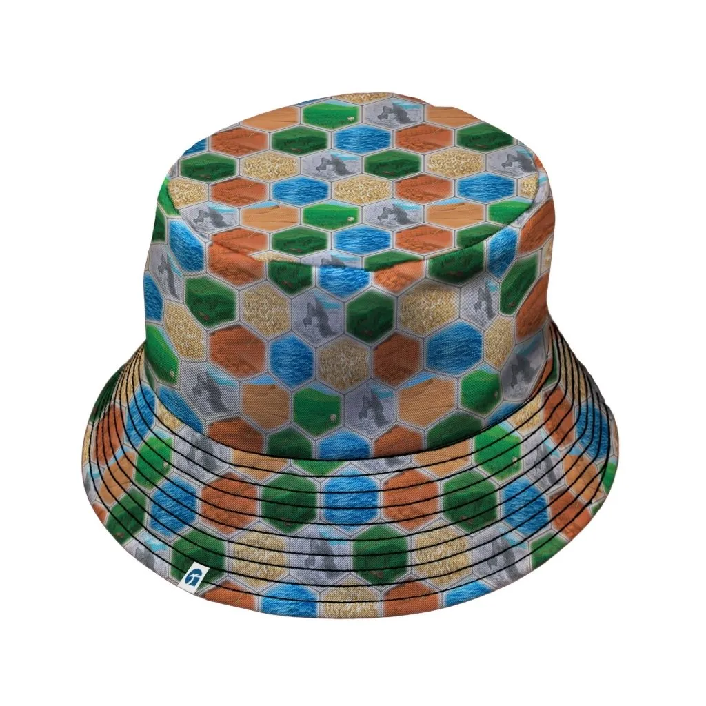 Hexagon Tile Board Game Bucket Hat