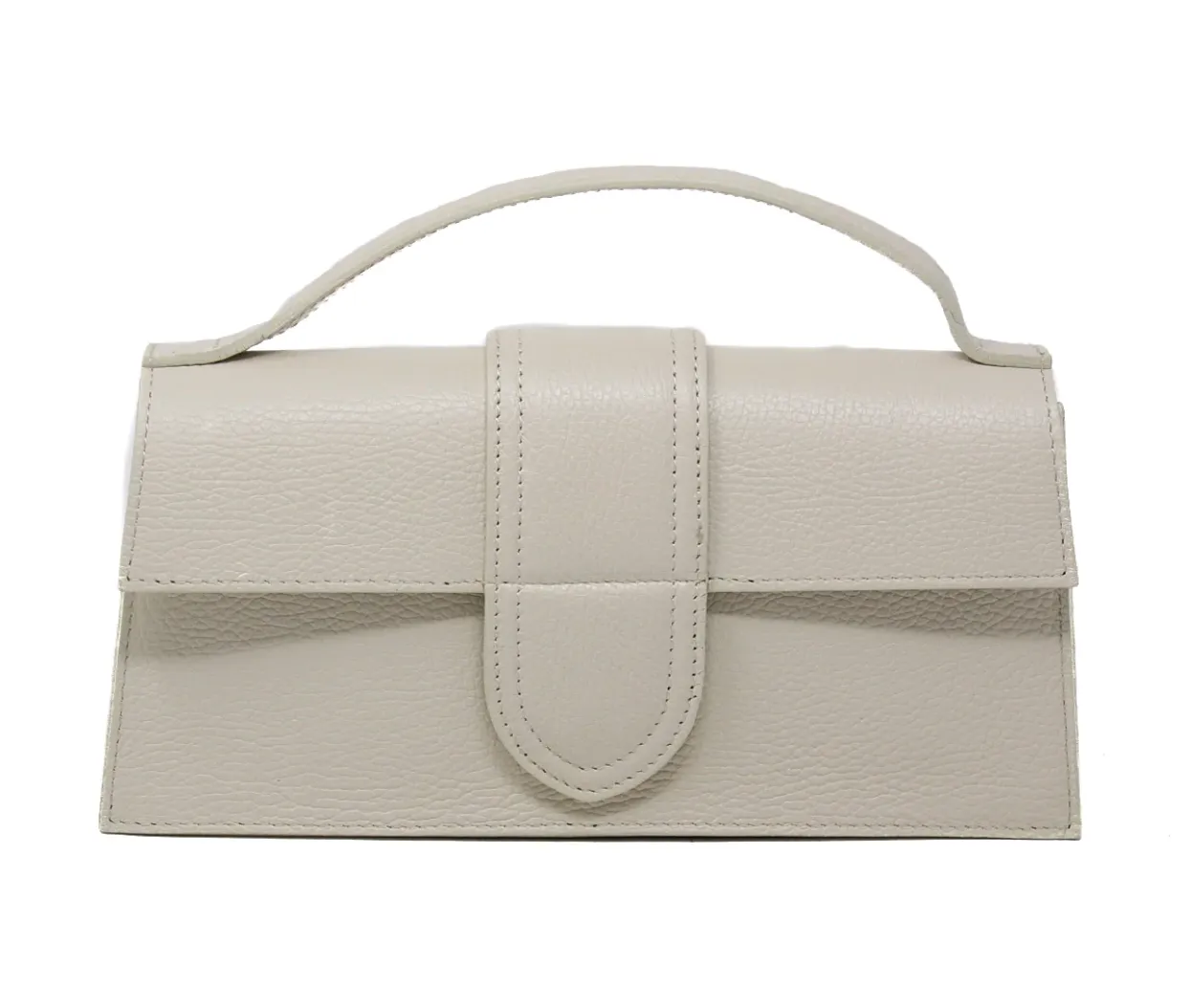 Italian Leather Structured Handbag
