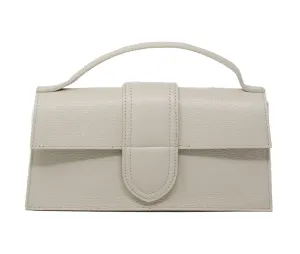 Italian Leather Structured Handbag
