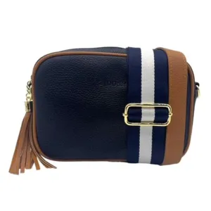Jenny Cross Body Bag | Navy Tan