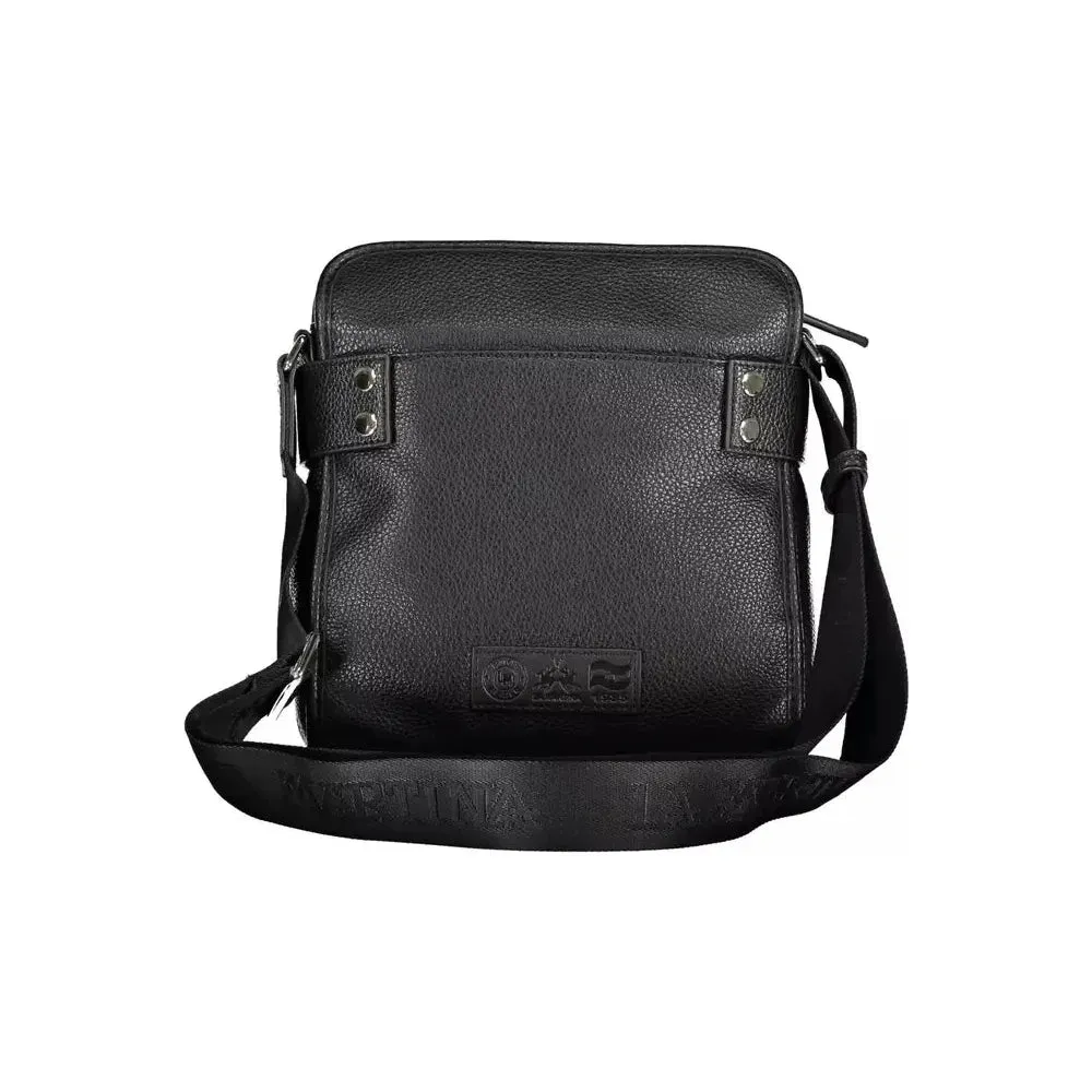 La Martina Black Polyethylene Men Shoulder Bag