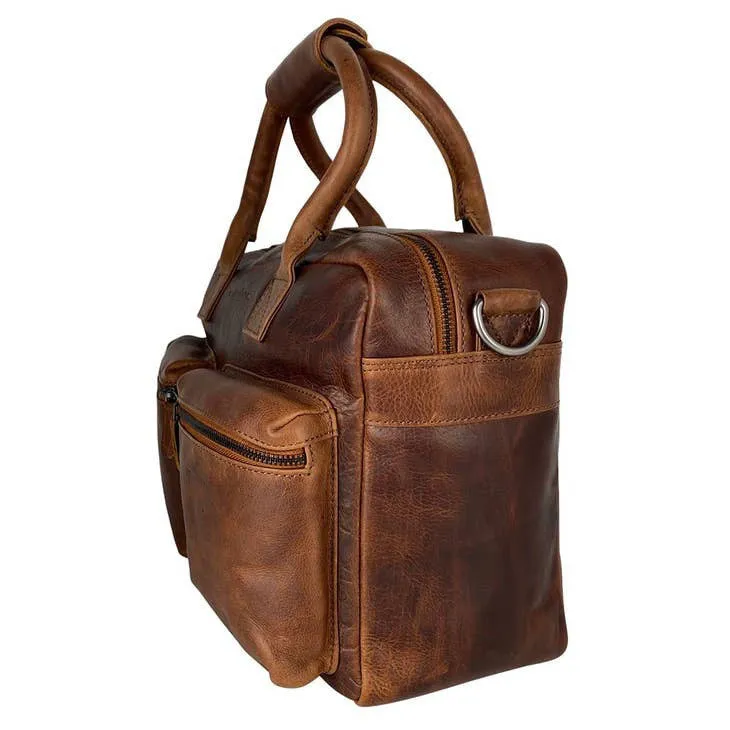 Larry Men's Supple Cowhide Leather Large Western Bag