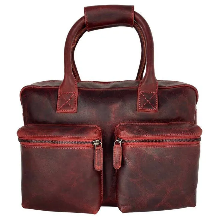 Larry Men's Supple Cowhide Leather Large Western Bag