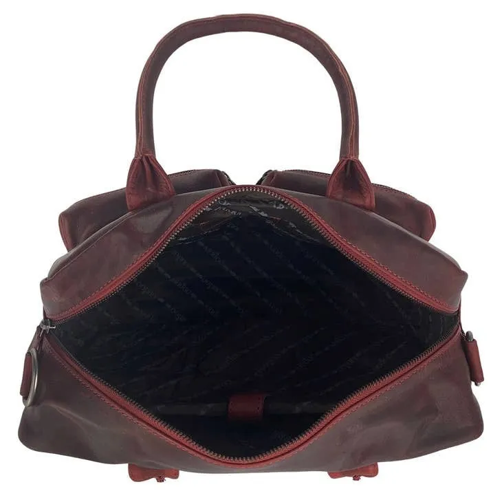 Larry Men's Supple Cowhide Leather Large Western Bag
