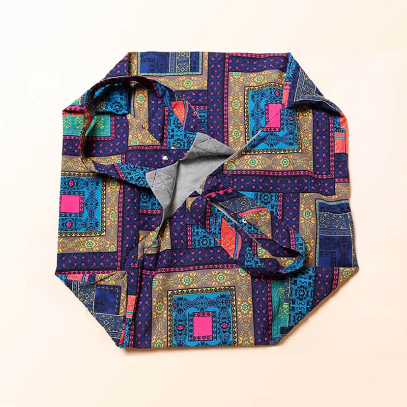 Leisure linen cotton large capacity beach bag