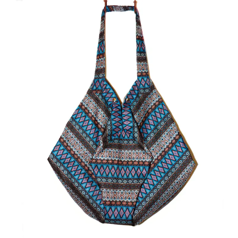 Leisure linen cotton large capacity beach bag