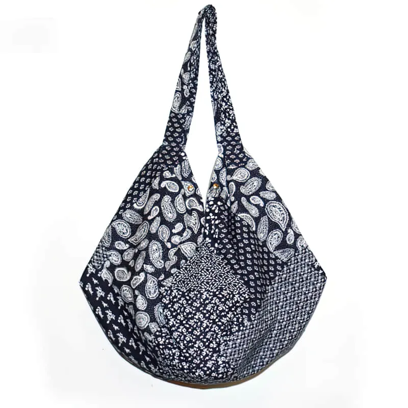 Leisure linen cotton large capacity beach bag