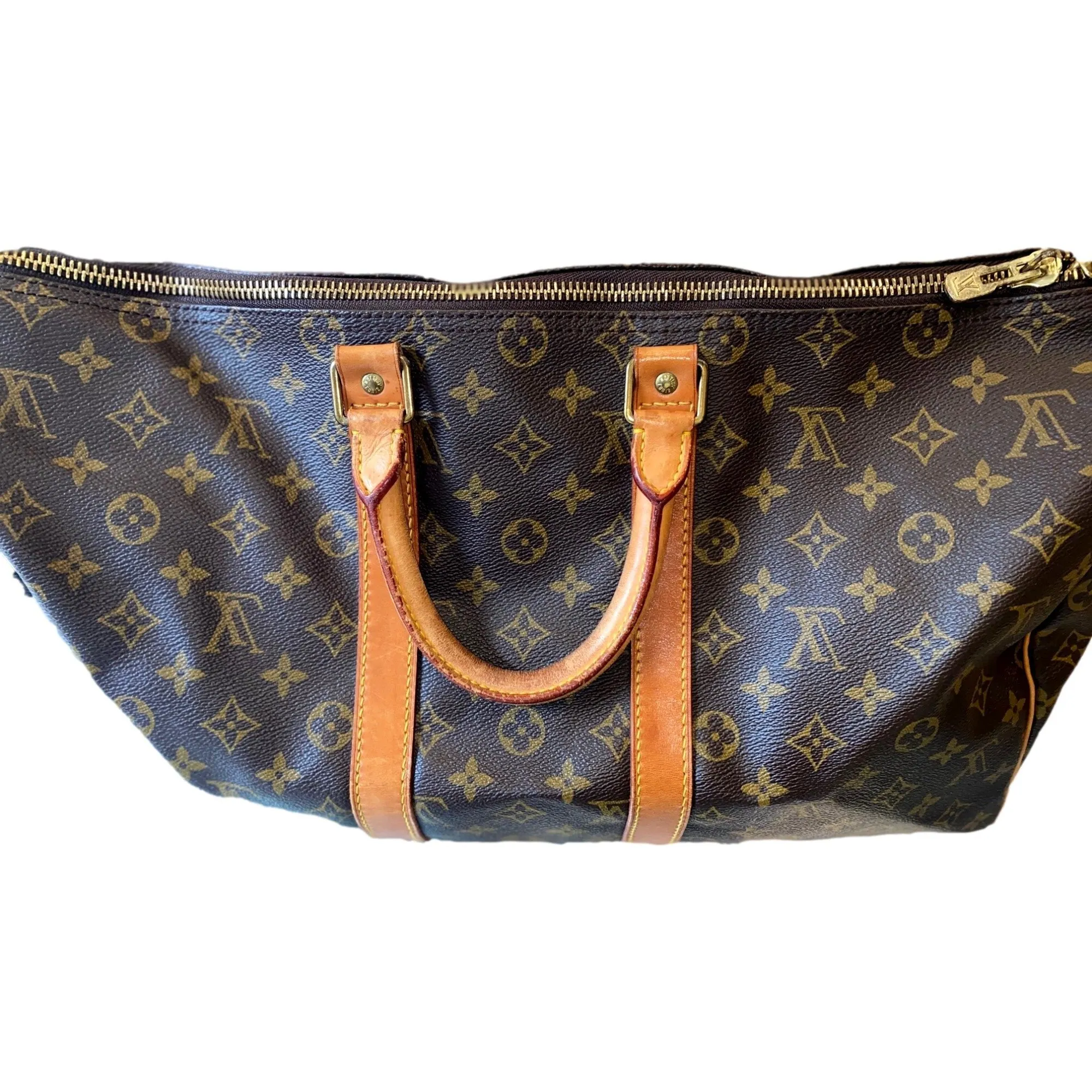 Louis Vuitton Monogram Brown Canvas Keepall 45