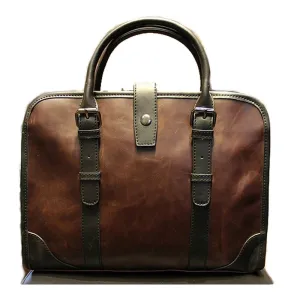 Men PU Leather Vintage Travel Business Briefcase Bag