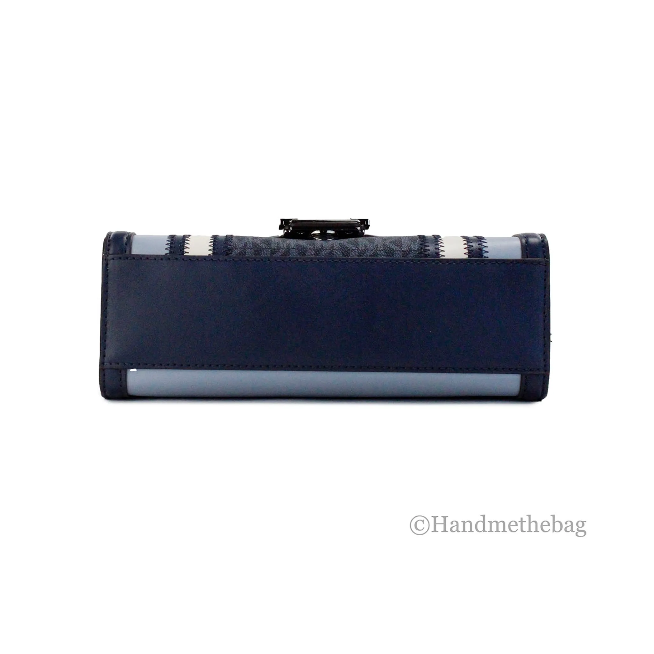 Michael Kors Whitney Medium Navy Color-Block Chain Shoulder Bag