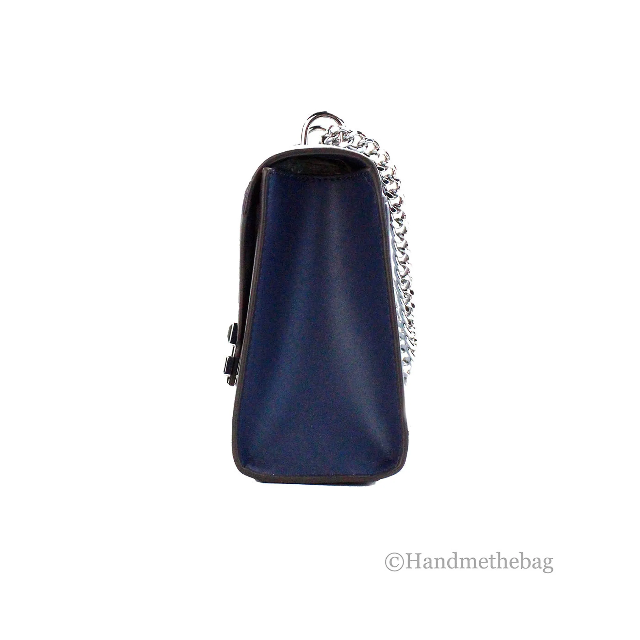 Michael Kors Whitney Medium Navy Color-Block Chain Shoulder Bag