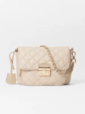 MZ Wallace Crosby Lock Small Crossbody in Buff Oxford