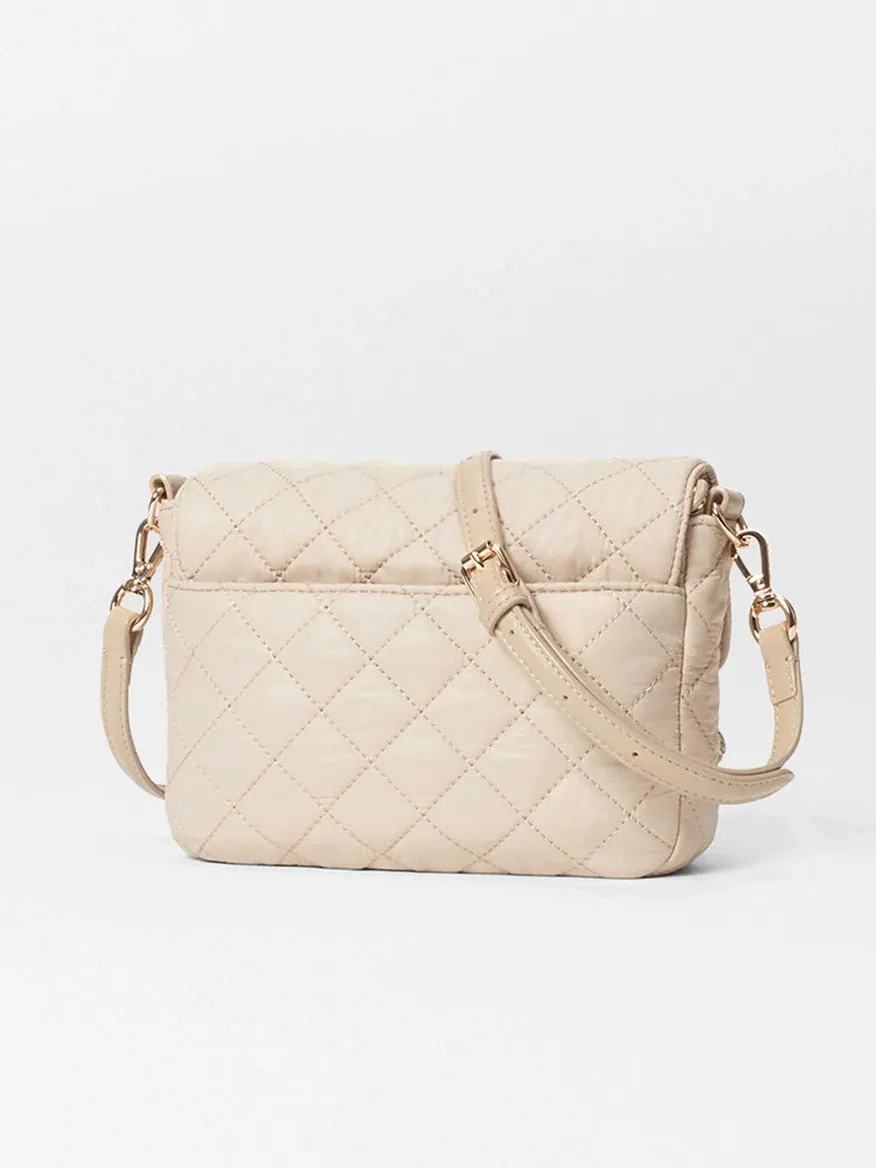 MZ Wallace Crosby Lock Small Crossbody in Buff Oxford