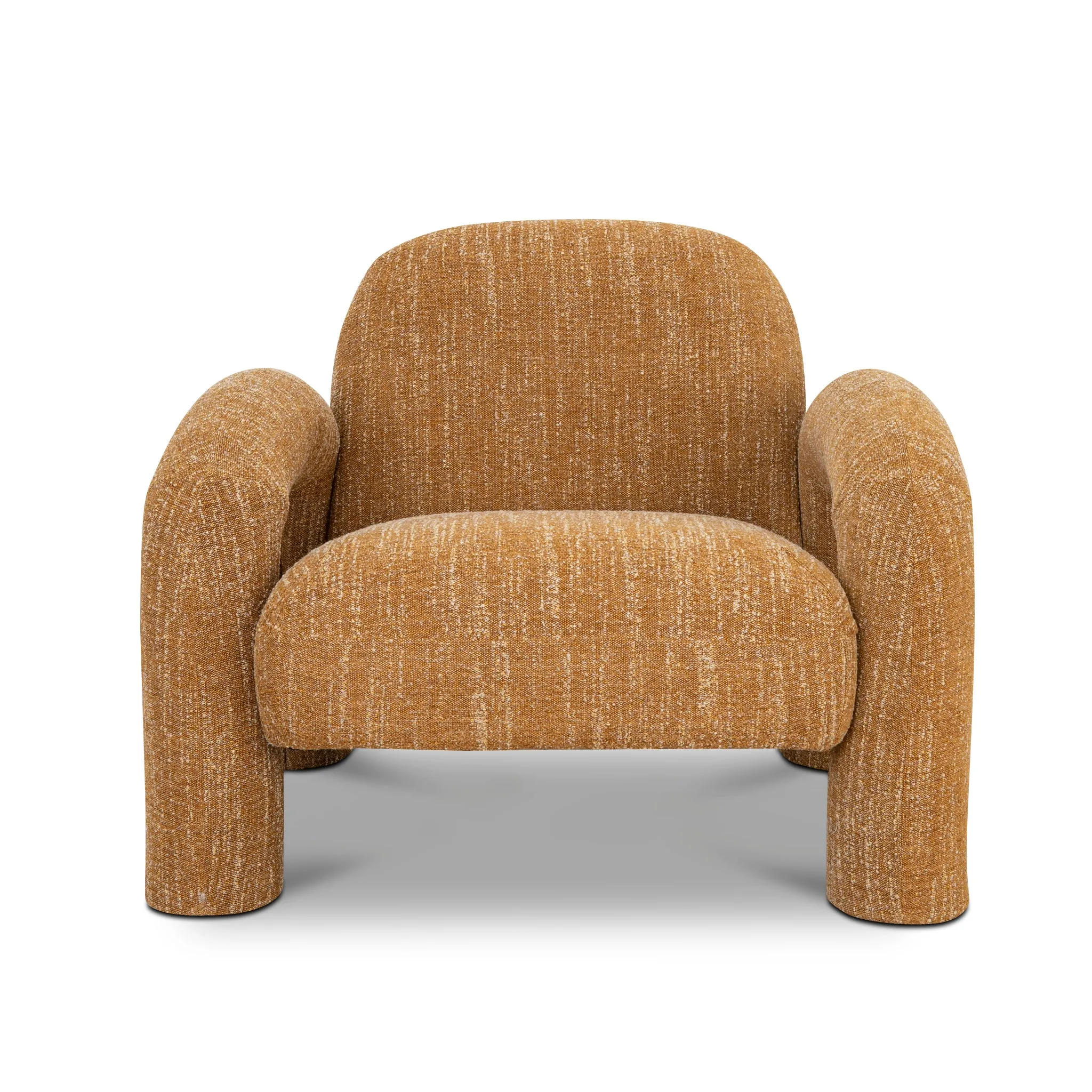 Nico Fabric Armchair - Ginger Brown