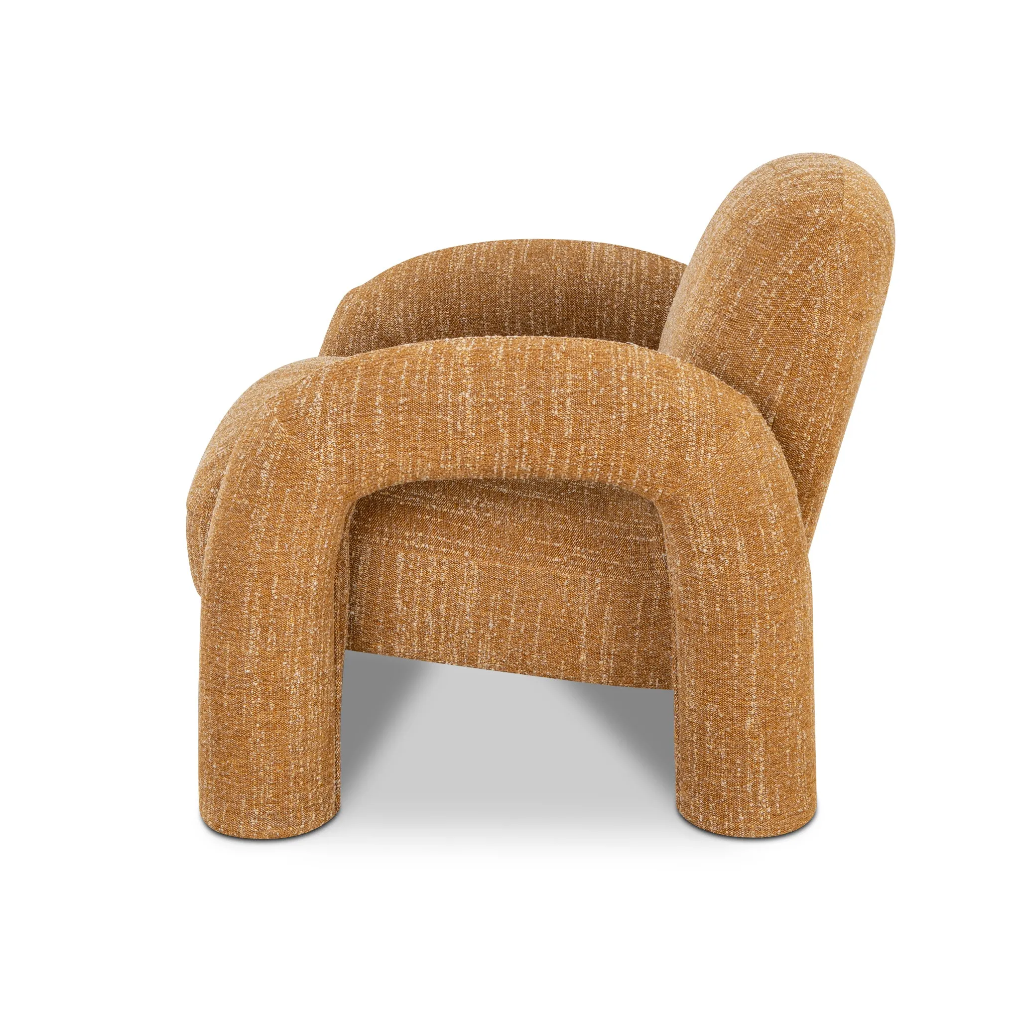 Nico Fabric Armchair - Ginger Brown