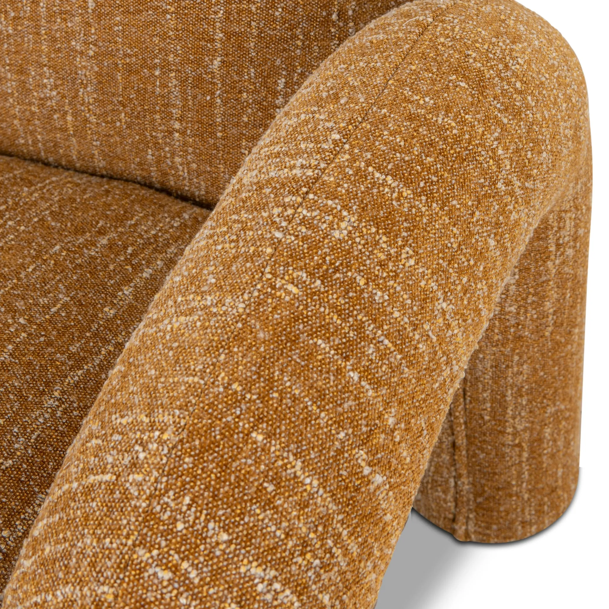 Nico Fabric Armchair - Ginger Brown