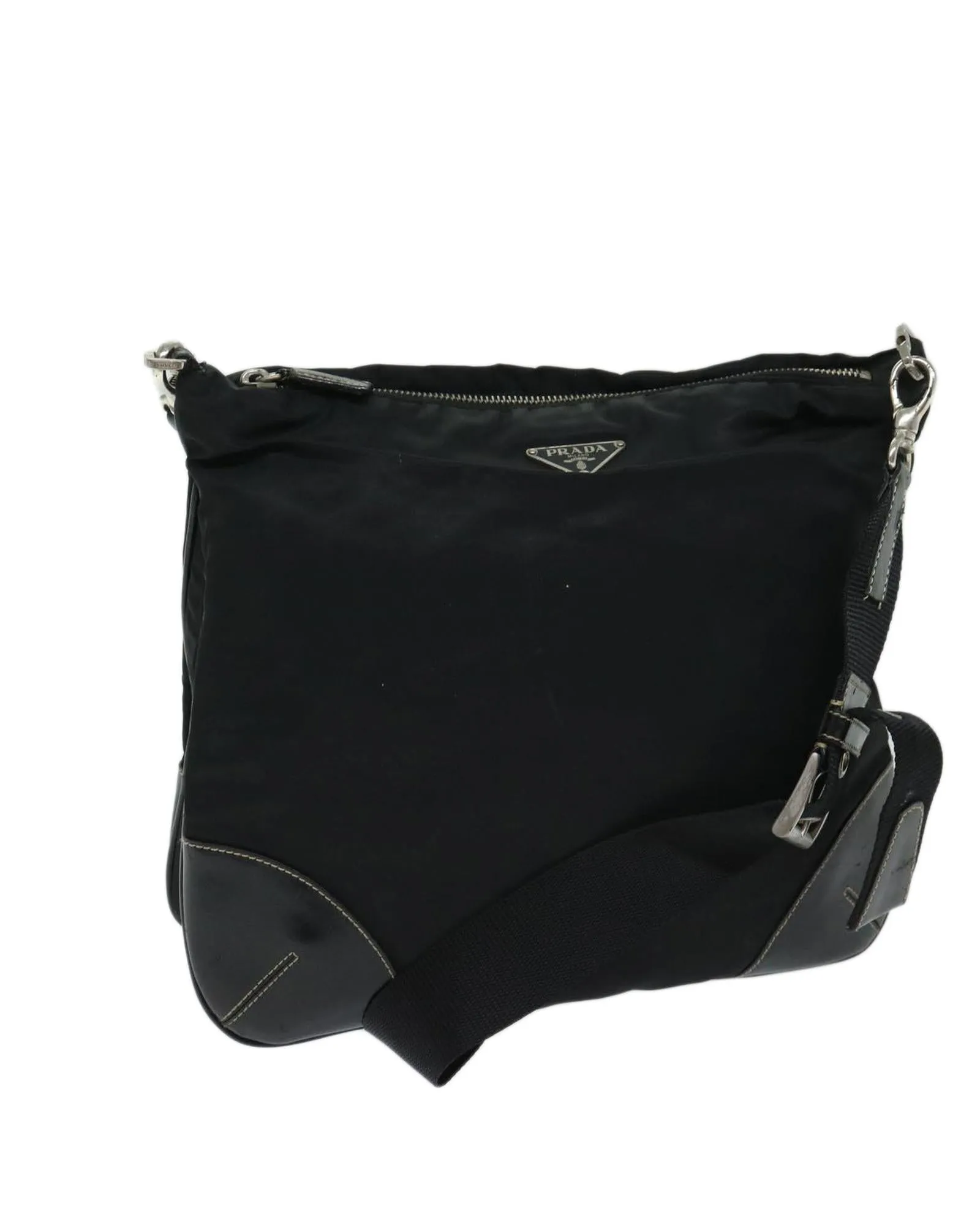 Nylon Shoulder Bag with Authentic PRADA Design