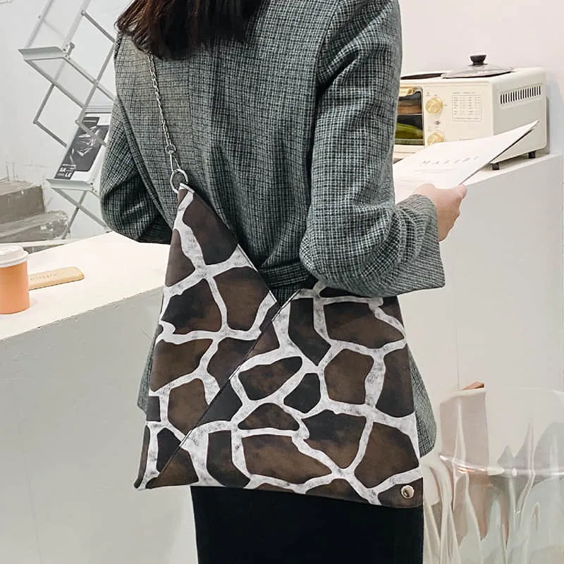 Personalized retro women's bag texture tote bag