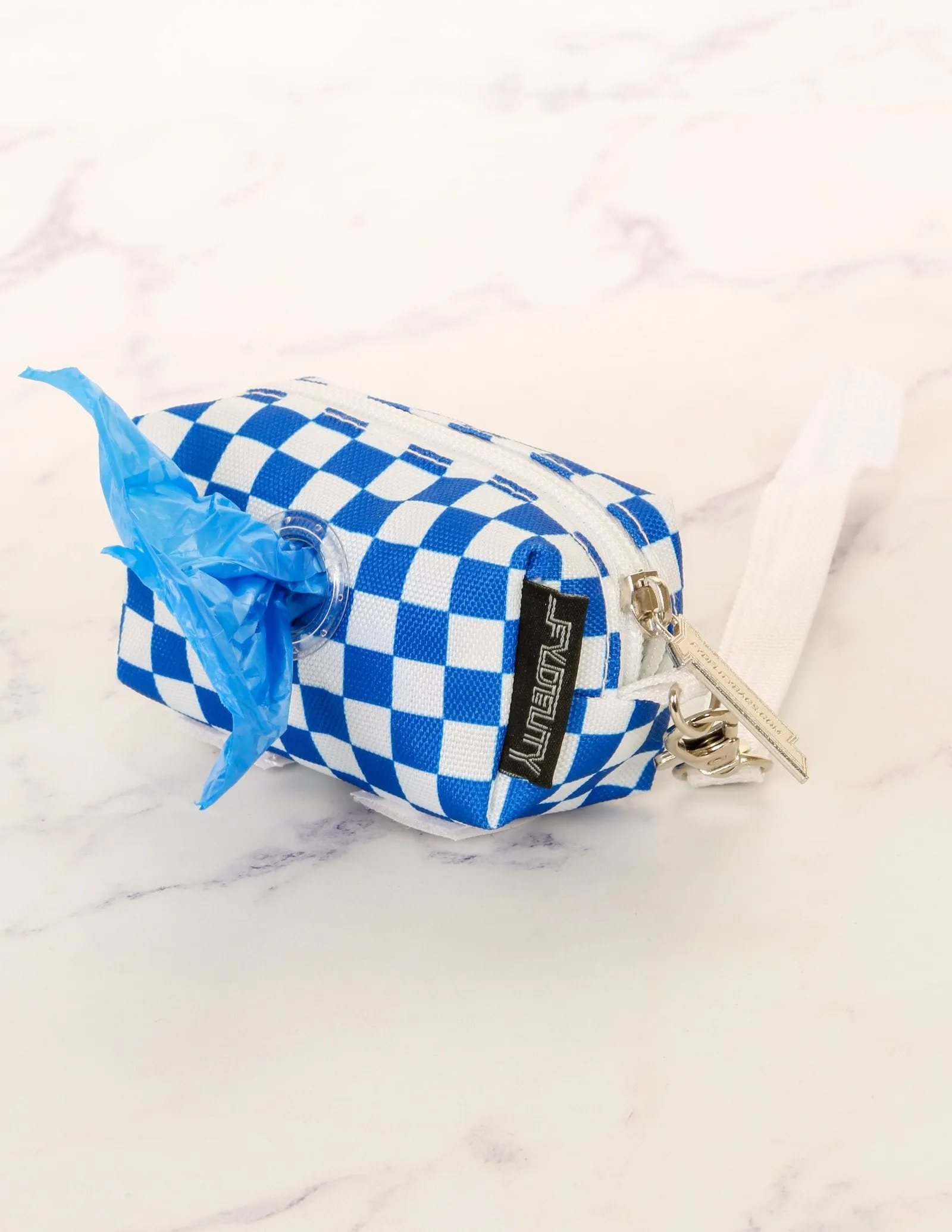 poopyCUTE | Cute Poop Bag Holder | INDY Check Cyan