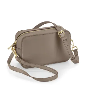 Taupe - Boutique structured cross body bag