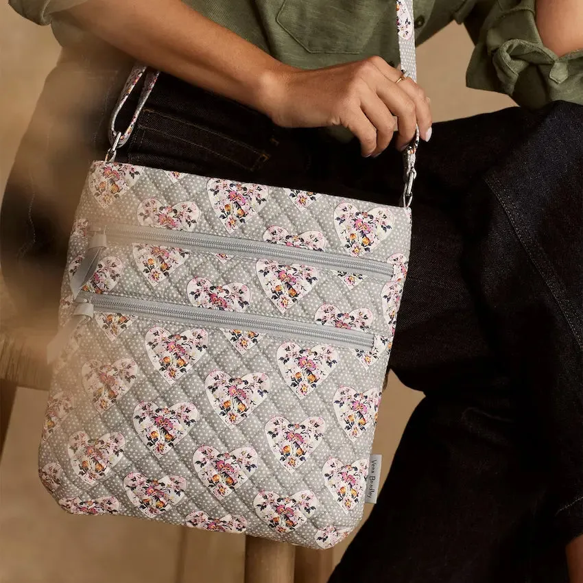 Triple Zip Hipster Crossbody Bag - Mon Amour Gray