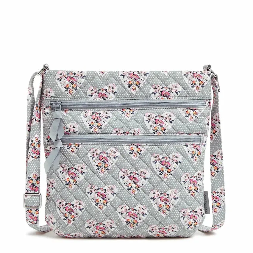 Triple Zip Hipster Crossbody Bag - Mon Amour Gray