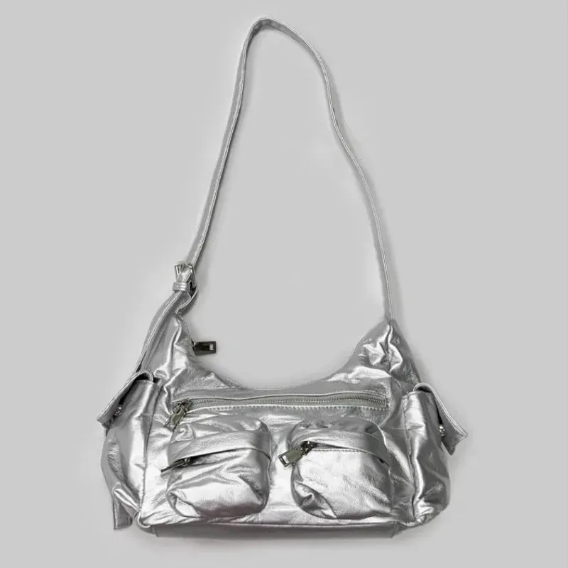 UAKISS  -  2024 New Women's Fashion Handbags Retro Solid Color PU Leather Shoulder Underarm Bag Casual Women Handbags Designer Bag