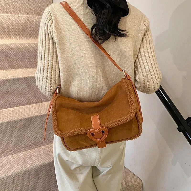 UAKISS  -  2024 Winter Y2K Retro Design Small PU Leather Flap Bag Women Fashion Handbags and Purses Shoulder Bag Y2K Crossbody Bag