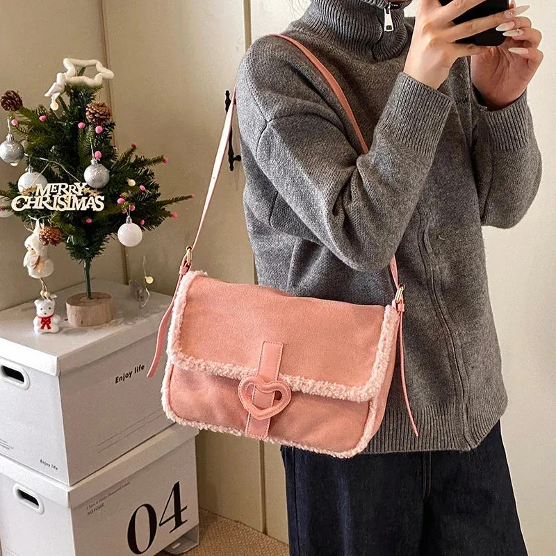 UAKISS  -  2024 Winter Y2K Retro Design Small PU Leather Flap Bag Women Fashion Handbags and Purses Shoulder Bag Y2K Crossbody Bag