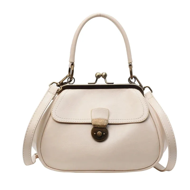 UAKISS  -  Chinese Style Retro PU Leather Small Shoulder Bags for Women 2024 Female Crossbody Pinch Bag Handbags and Purses