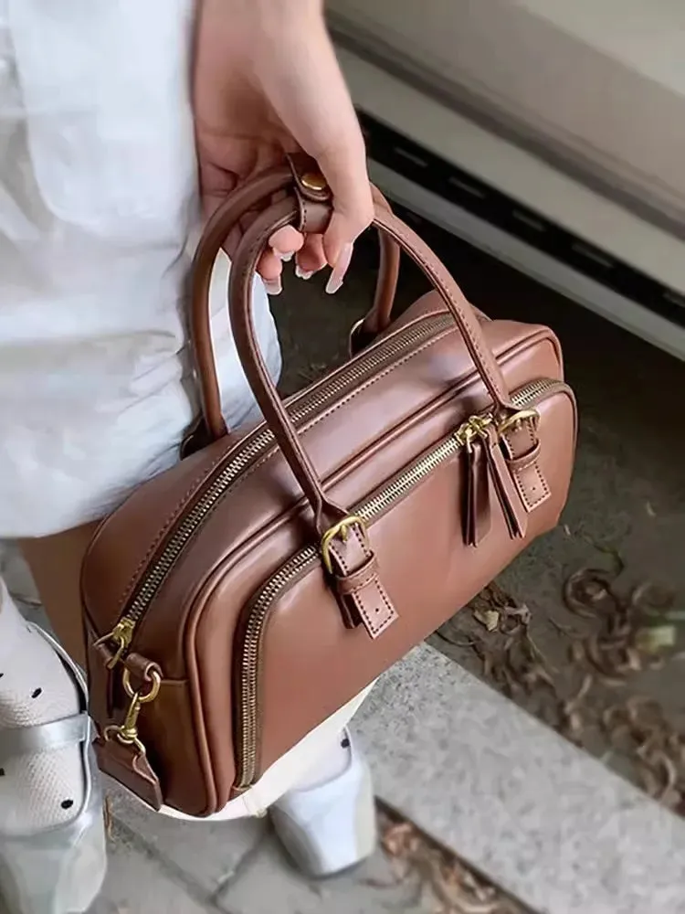 UAKISS  -  Handbags For Women Wide Shoulder Strap Bags Casual Leather Messenger Crossbody Bag Large Capacity Handbag Women's Bags